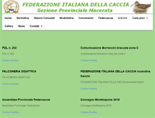 Tablet Screenshot of federcacciamacerata.com